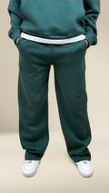 Relaxed Fit Sweatpants - Dark Green