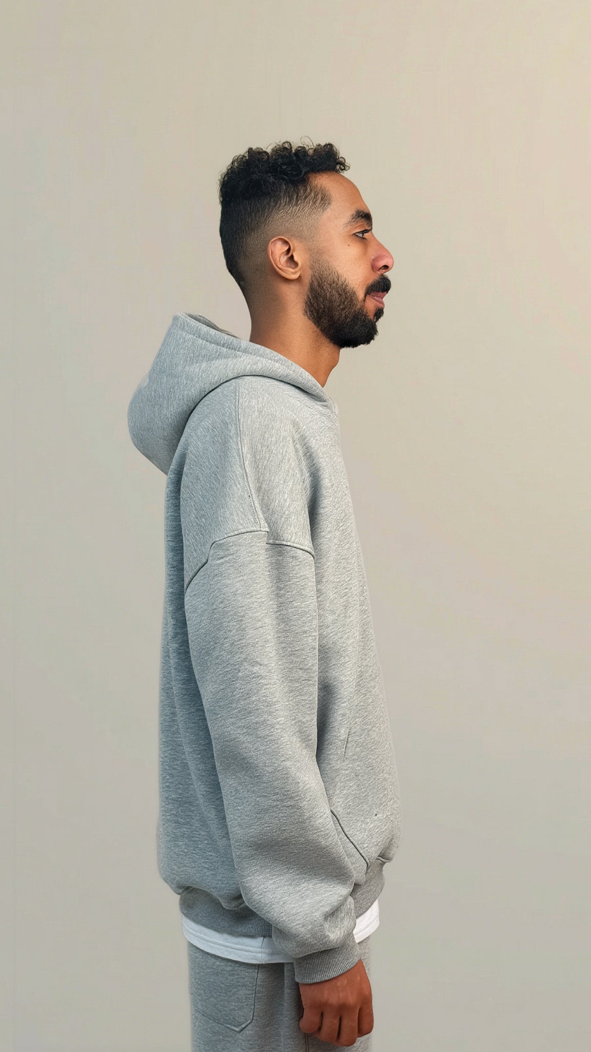 Relaxed Fit Hoodie - Grey